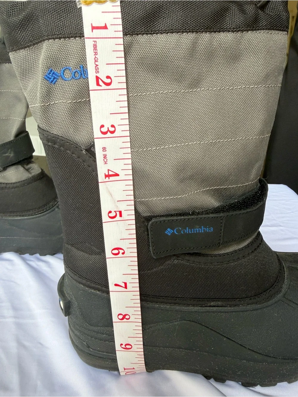 Columbia Kids Waterproof Winter Snow Boots Black Gray Size Youth 2